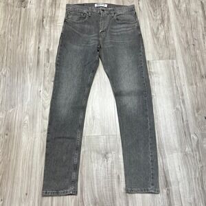 Levi's Regular Fit Straight Leg Jeans Mens 34x34 Gray Denim